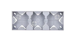 IMPRESJA Puszka natynkowa potrójna srebro PNP-3Y/18