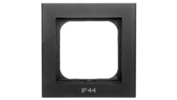 SONATA Ramka pojedyncza do łączników IP44 czarny metalik RH-1R/33