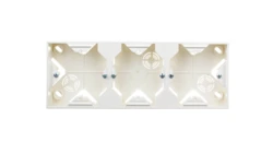 IMPRESJA Puszka natynkowa potrójna ecrue PNP-3Y/27