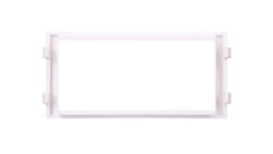 Simon Connect Ramka CIMA pojedyncza 2xK45 pionowa czysta biel S44/9