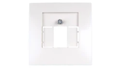 Berker/B.Kwadrat Element centralny gniazda TAE i głośnikowego kremowy 5310338982