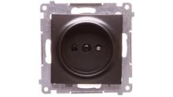 Simon 54 Gniazdo pojedyncze b/u 16A IP20 antracyt DG1Z.01/48