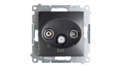 Simon 54 Gniazdo antenowe RD/TV/SAT końcowe antracyt DASK.01/48