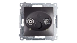 Simon 54 Gniazdo antenowe RD/TV końcowe antracyt DAZ.01/48