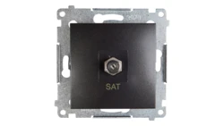 Simon 54 Gniazdo antenowe pojedyncze SAT antracyt DASF1.01/48
