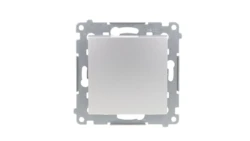 Simon 54 Łącznik jednobiegunowy, szybkozłącza, srebrny mat DW1.01/43