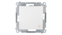 Simon 54 Łącznik krzyżowy, szybkozłącza, biały DW7.01/11