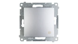 Simon 54 Łącznik krzyżowy srebrny mat DW7A.01/43