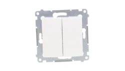 Simon 54 Łącznik bryzgoszczelny świecznikowy IP44, szybkozłącza, biały DW5B.01/11