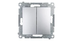 Simon 54 Łącznik świecznikowy, szybkozłącza, srebrny mat DW5.01/43