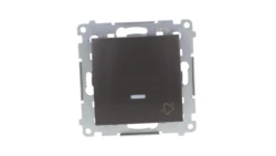 Simon 54 Przycisk /dzwonek/ z podświetleniem, szybkozłącza, antracyt DD1L.01/48