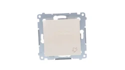 Simon 54 Przycisk /dzwonek/, szybkozłącza, kremowy DD1.01/41