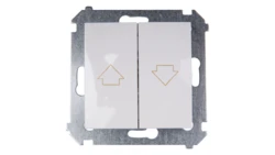 Simon 54 Przycisk żaluzjowy biały DZP1W.01/11