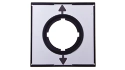 Tabliczka opisowa aluminium kwadratowa STRZAŁKI GÓRA/DÓŁ M22-XCK3 290260