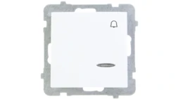 AS Przycisk /dzwonek/ z podświetleniem biały ŁP-6GS/m/00