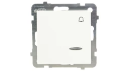 AS Przycisk /dzwonek/ z podświetleniem ecru ŁP-6GS/m/27