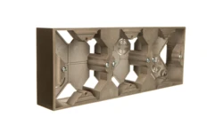 IMPRESJA Puszka natynkowa potrójna złoty metalik PNP-3Y/28