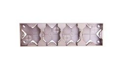 IMPRESJA Puszka natynkowa poczwórna złoty metalik PNP-4Y/28