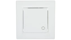 Łącznik Asfora schodowy zaciski śrubowe biały z ramką EPH0400321