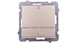 SONATA Łącznik podwójny z podświetleniem szampański złoty mat ŁP-11RS/m/39