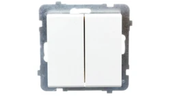 SONATA Przycisk podwójny zwierny ecru ŁP-17R/m/27