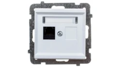 SONATA Gniazdo komputerowe pojedyncze RJ45 kat.5e białe KRONE GPK-1R/K/m/00