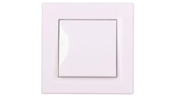 Łącznik Asfora bryzgoszczelny pojedynczy IP44 biały z ramką EPH0100221