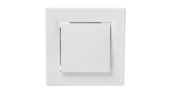 Łącznik Asfora pojedynczy dwubiegunowy biały z ramką EPH0200121