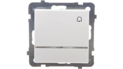 SONATA Przycisk /dzwonek/ z podświetleniem ecru ŁP-6RS/m/27