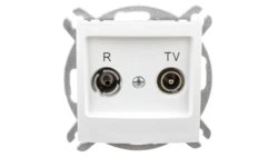 IMPRESJA Gniazdo antenowe RTV końcowe 2,5-3dB ecru GPA-YK/m/27