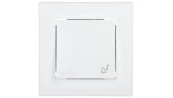 Przycisk Asfora dzwonek biały z ramką EPH0800121