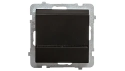 SONATA Łącznik hotelowy z podświetleniem czarny metalik ŁP-15RS/m/33