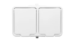 Cedar Gniazdo hermetyczne podwójne SCHUKO z PE 16A IP44 biały GWN240PC01