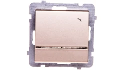 SONATA Łącznik schodowy z podświetleniem szampański złoty ŁP-3RS/m/39