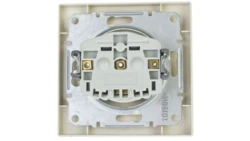 Gniazdo pojedyncze Asfora z/u z przesłonami kremowe z ramką EPH2800223