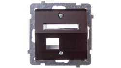 SONATA Obudowa gniazda komputerowego pojedynczego skośna czekoladowy metalik GPK-1RS/p/40