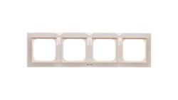 IMPRESJA Ramka poczwórna do łączników IP44 ecru RH-4Y/27