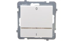 SONATA Łącznik podwójny z podświetleniem ecru ŁP-11RS/m/27