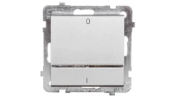 SONATA Łącznik podwójny z podświetleniem srebro mat ŁP-11RS/m/38
