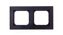 SONATA Ramka podwójna czarny metalik R-2R/33