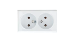 BIS Gniazdo podwójne z/u białe GN-2BZ/00