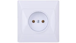 AKCENT Gniazdo pojedyncze b/u białe GP-1A/00