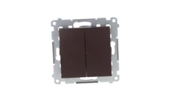 Simon 54 Łącznik świecznikowy, szybkozłącza, brąz mat DW5.01/46