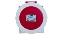 Gniazdo stałe 32A 4P 400V czerwone IP67 /bez dławnicy/ 1242-6