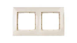 Simon 54 Premium Ramka podwójna kremowa DR2/41