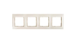 Simon 54 Premium Ramka poczwórna kremowa DR4/41