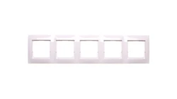 Simon 54 Premium Ramka pięciokrotna biała /do karton-gips/ DRK5/11