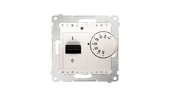 Simon 54 Regulator temperatury 16A 5-40C IP20 kremowy DRT10W.02/41