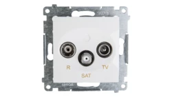 Simon 54 Gniazdo antenowe RD/TV/SAT końcowe białe DASK.01/11