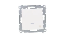 Simon 54 Łącznik krzyżowy z podświetleniem, szybkozłącza, biały DW7L.01/11